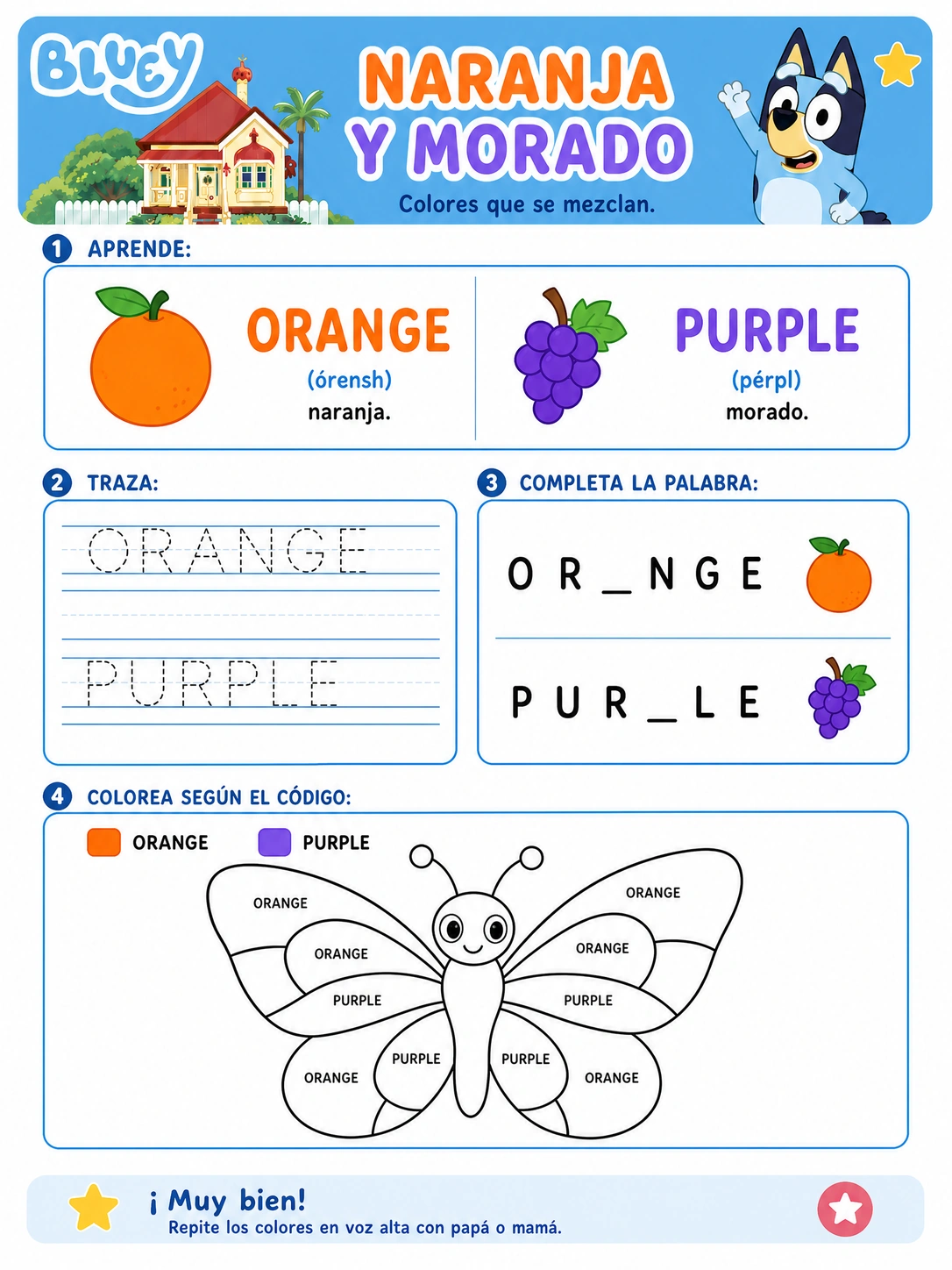 Ficha 3 · Los Colores