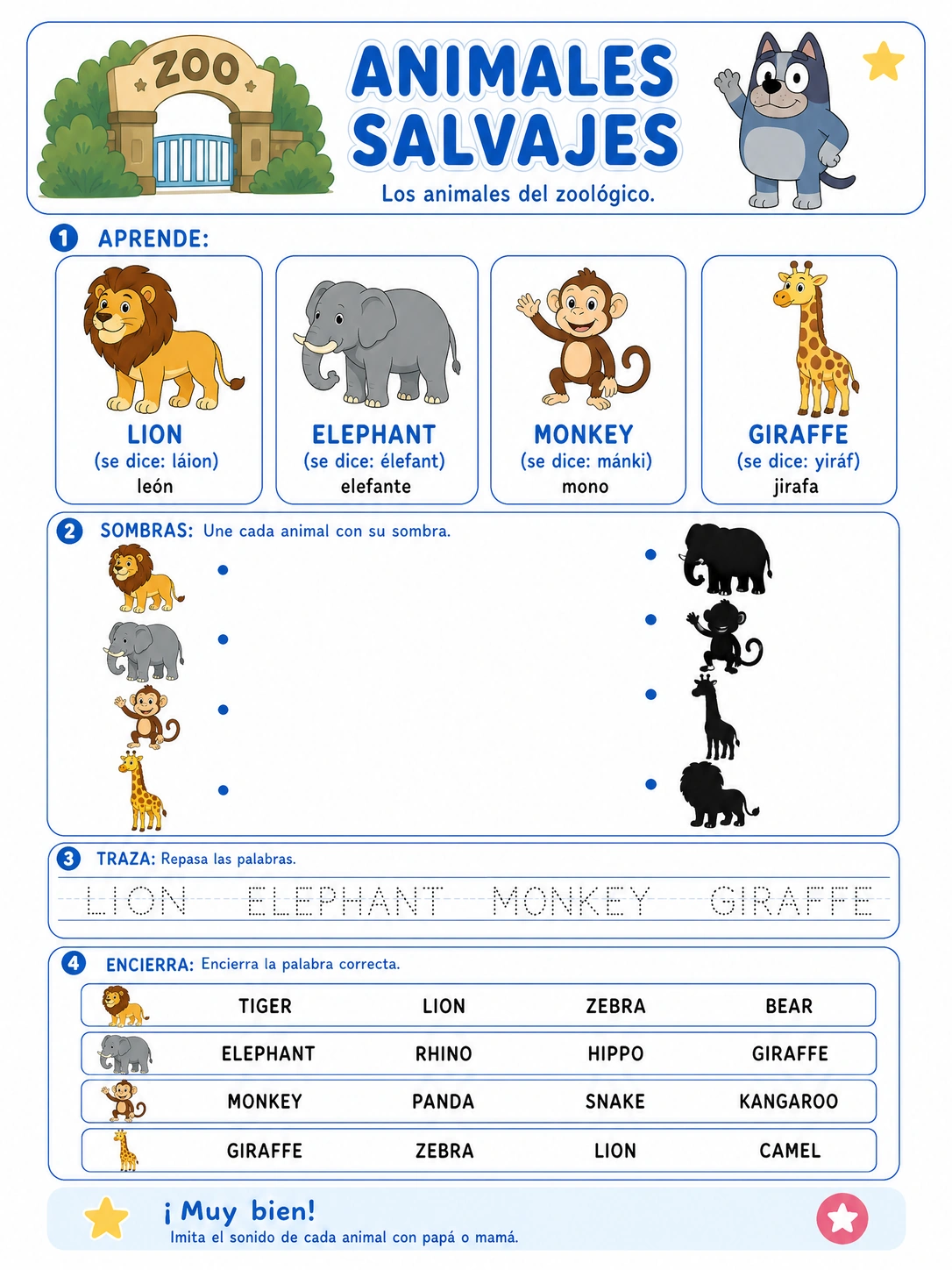 Ficha 4 · Los Animales