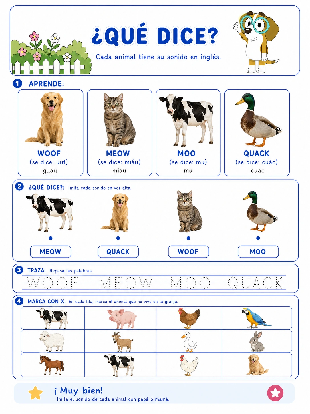 Ficha 8 · Los Animales