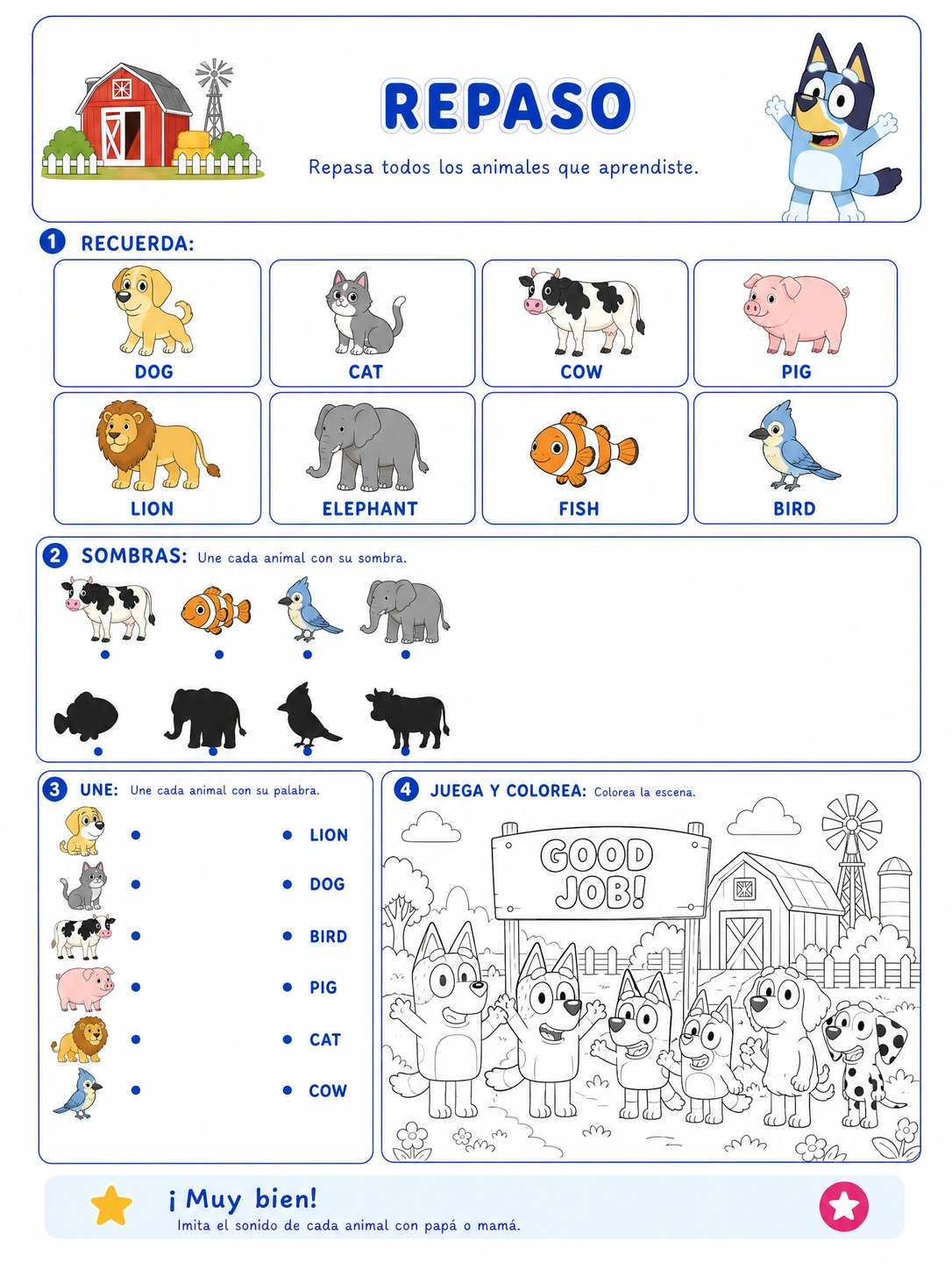 Ficha 10 · Los Animales
