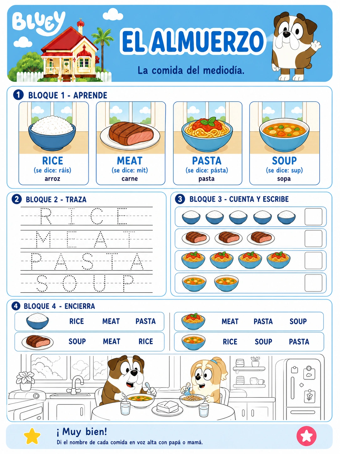 Ficha 4 · La Comida